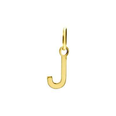 Lucardi Dames 14 karaat gouden letter hanger alfabet - Hanger - 14 Karaat Goud - Goud