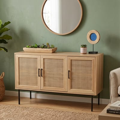 “ROMY” DRESSOIR MET 3 DEUREN 120X39XH77CM