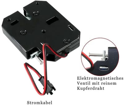 Dailygoods - DC 12V Elektroslot zonder Detectieschakelaar voor Kastlade en Deur
