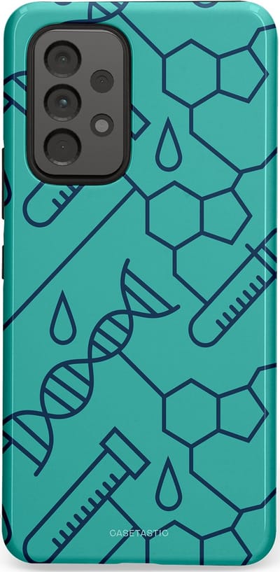 Casetastic hoesje geschikt voor Samsung Galaxy A53 (2022) 5G - Dubbellaagse bescherming - DNA Creaties - Fashion Case - Turquoise