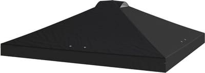 Partytent Luifel - Tentdak Vervanging - Feesten Buiten - Dubbele Ventilatie - 300x300 cm - Zwart