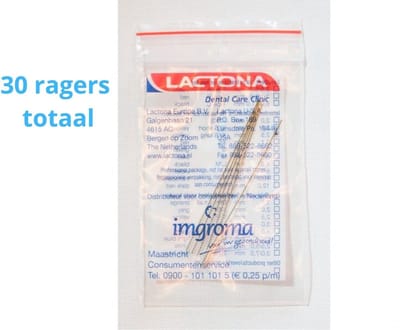 Lactona Interdentaal Ragers - XX-Small Long 25mm - Geel - 10 gripzak x 5 stuks - Voordeelpakket