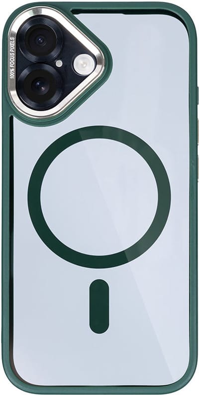 Rixus Classic 04 Case With MagSafe For iPhone 16 Plus Dark Green
