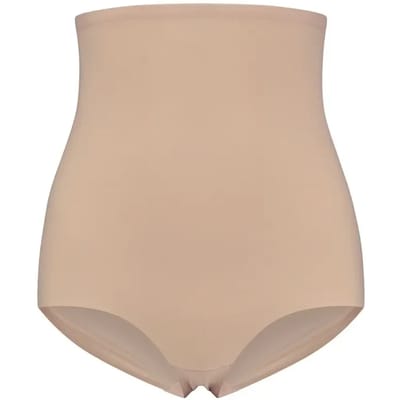 Bye Bra Corrigerende hoge Slip, Slips Met Hoge Taille, Sterk Corrigerende Slip, Shapewear Voor Dames, Shapewear Buik, Beige, L