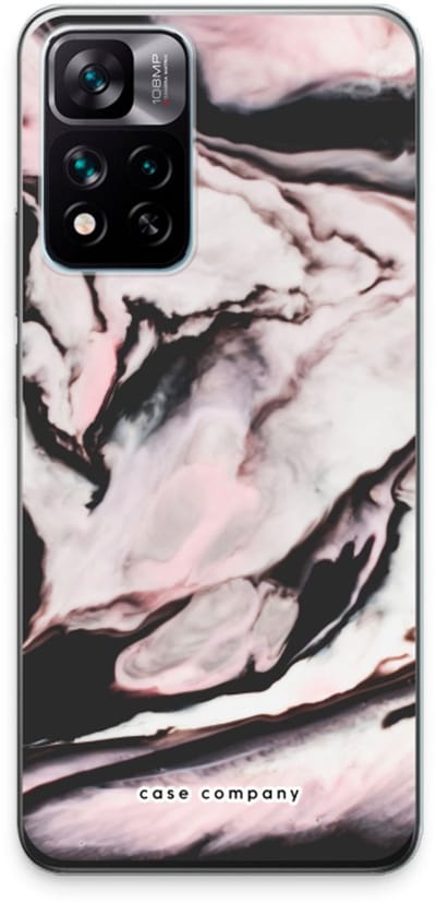 Case Company® - Hoesje geschikt voor Xiaomi 11i hoesje - Roze stroom - Soft Cover Telefoonhoesje - Bescherming aan alle Kanten en Schermrand