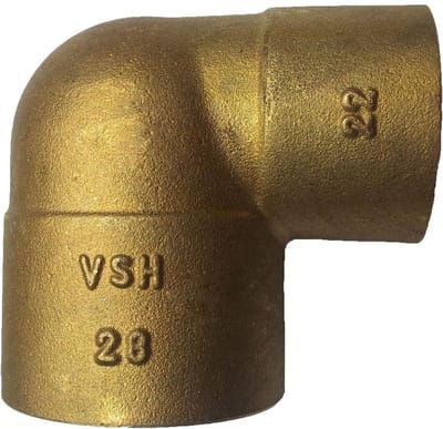 VSH soldeer messing - knie - 15 x 15 mm