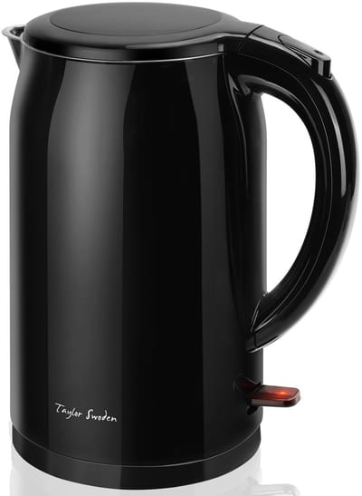Waterkoker Dubbelwandig 2200W - Retro - 1,5 Liter - Zwart - Taylor Swoden