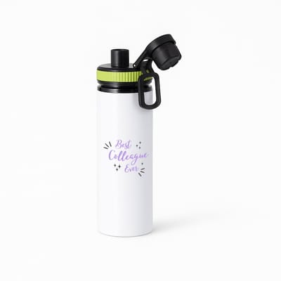 Hacebo® - best colleague ever waterfles met draaidop groen - Collega - een collega - werk - afscheidscadeau - verjaardagscadeau - kado - water fles - 850ML