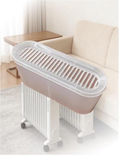 Radiatorbevochtiger Hangend - Verdamper Kamer - Droge Lucht Bestrijden - Zichtbaar Waterniveau - 1x1x1 cm - Melk