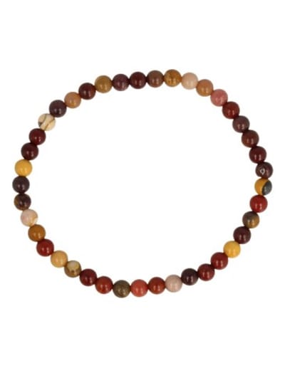 Mokaiet kralenarmband 4 mm