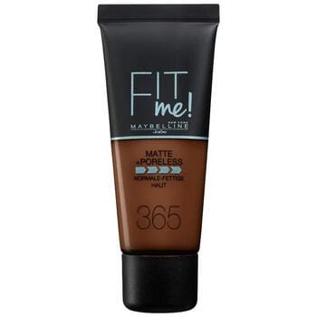 Maybelline New York - Fit Me Matte + Poreless Foundation - 365 Espresso - Medium Dekkende Foundation met Matte Finish voor de Normale tot Vette Huid - 30 ml