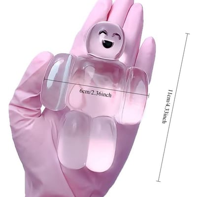 Squishy Transparante Jelly Robot Knijpspeeltje Schattig Super Zacht Langzame Terugslag Watergevoel Cartoon Speelgoed Kawaii Stressverlichtend Cadeau white