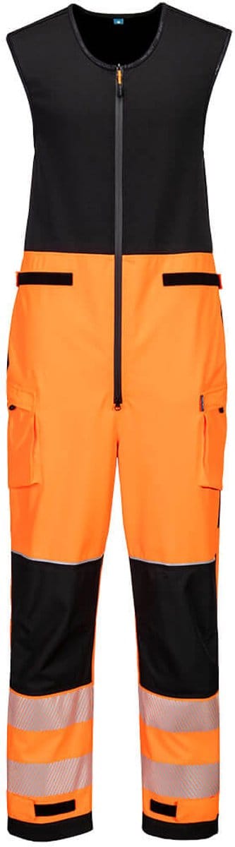 Portwest PW3 Hi-Vis Regenbestendige Salopette (3L) T150 - Oranje/Zwart - 4XL