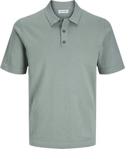 Jack & Jones Poloshirt Jjeemil Knit Relaxed Polo Ss Sn 12268216 Iceberg Green Mannen Maat - XL