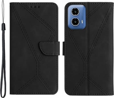 Coverup Hoesje - Geschikt voor Motorola Moto G85 Hoesje - Coverup Book Case - Zwart
