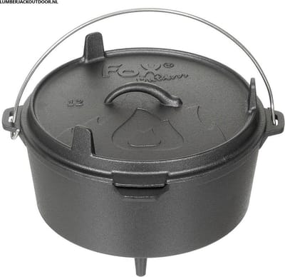 MFH Fox Outdoor - Kookketel - Dutch oven - gietijzer - 5,7 liter