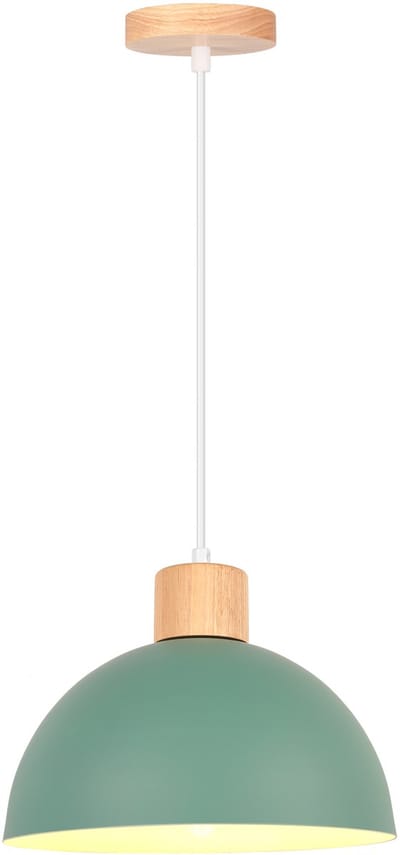 Modern Hanglamp E27 Kroonluchter 25cm Plafondlamp voor Slaapkamer Woonkamer Keuken Groen