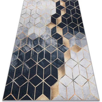 Kleden Rugsx ANDRE 1171 tapijt wasbaar Kubus, geometrisch antis 80x150 cm
