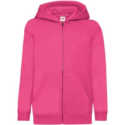 Kindercapuchon met volledige rits Fruit of the Loom Classic