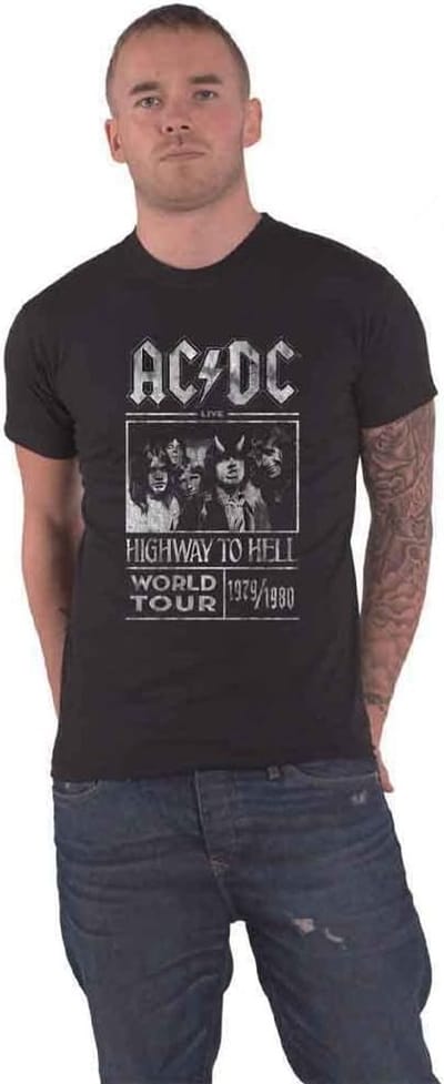 Heren T-shirt - Bandshirt Concertshirt - Casual Kleding - Officieel Gelicentieerd - S Tot XXL - Zwart