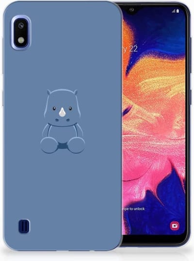 Samsung Galaxy A10 Telefoonhoesje met Naam Baby Rhino