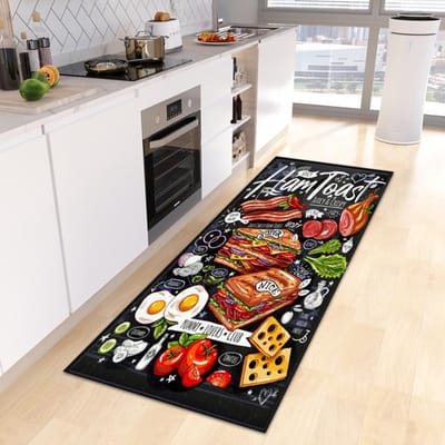 Keukenvloermat Deurmat voor Woonkamer Slaapkamer Deur Balkon Decoratieve Vloermat Antislip Lange Strook Gebiedskleed 40*120cm