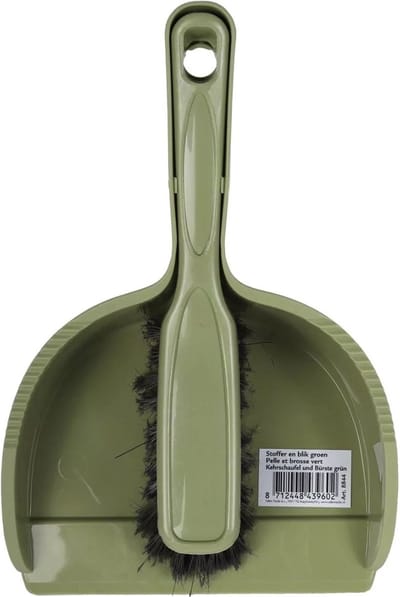 Talen Tools - Stoffer en blik - Groen - Compact - Kliksysteem