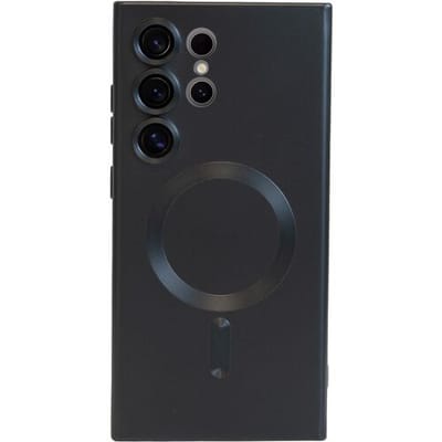 ShieldCase Magnetisch hoesje met lens protectie - geschikt voor Samsung Galaxy S24 Ultra - TPU Samsung Galaxy S24 Ultra hoesje - geschikt voor MagSafe - lens bescherming - zwart
