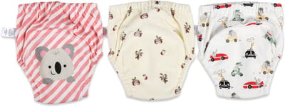 Bummy - Zindelijkheidsbroekjes - Oefenbroekjes zindelijkheid - 3 Stuks - Maat S (8-11kg) - Trainingsbroekjes - Wasbaar & Waterdicht - Zacht Premium Katoen - REACH-getest