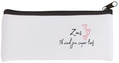 Akyol - zus ik vind jou super lief Etui - Zus - de liefste zus - verjaardag - cadeautje voor zus - zus artikelen - kado - geschenk - 20 bij 9 cm