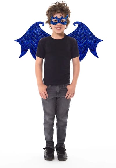 Little Adventures - Blauwe draak - Vleugel en masker set
