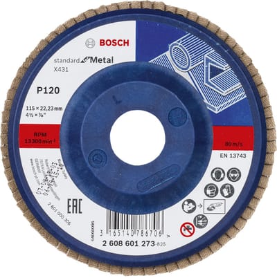 Bosch Flap Disc for Metal 115 mm K120
