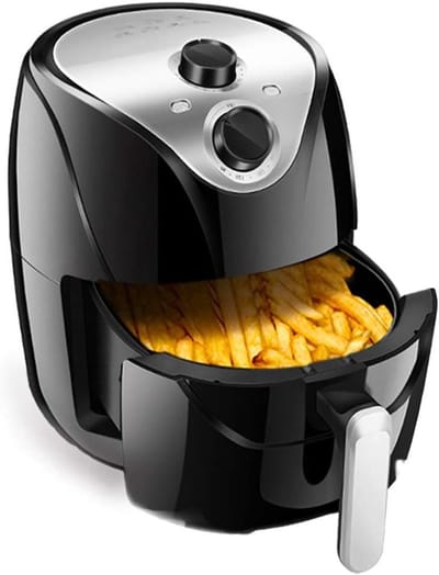 Heteluchtfriteuse - Friteuse zonder vet - Gezond koken - Snelle luchtcirculatie - 35 liter - Zwart