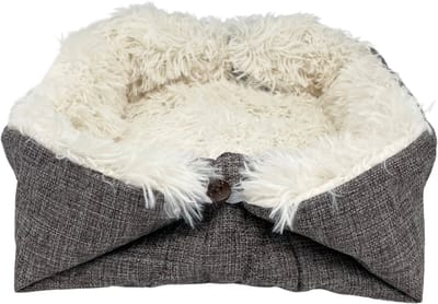 Mand en mat 2v1 Pets 60 x 50 cm, Wit / Grijs