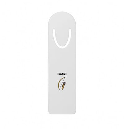 Hacebo® - Boogschieten met eigen naam metalen boekenlegger - Sport - Boogschieter - Sport Bladwijzer boekenleggers - 12.7 cm x 3.2cm