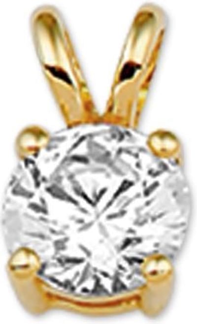 14K Geelgouden hanger zirkonia - 4018389