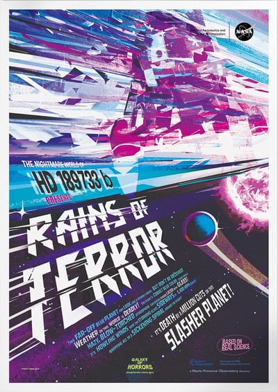 Rains Of Terror | Space, Astronomie & Ruimtevaart Poster | A3: 30x40 cm