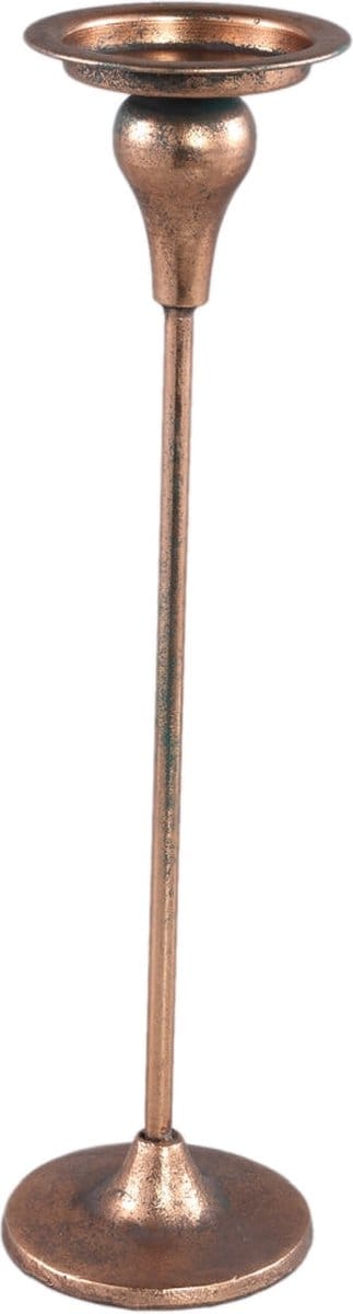 PTMD Estar Kandelaar - 11 x 11 x 44 cm - Ijzer - Koper