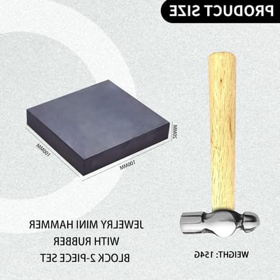 Mini Hamer voor Sieradenmaken met IJzeren Kop en Houten Handvat - Perfect voor DIY en Ambachten