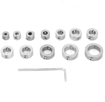 Dailygoods - Boordiepteaanslag - Boorkragen Set 3-16mm - Houtbewerking - Precisie Positioneerder - Duurzaam Gelegeerd Staal - Geschikt voor Boormachin...