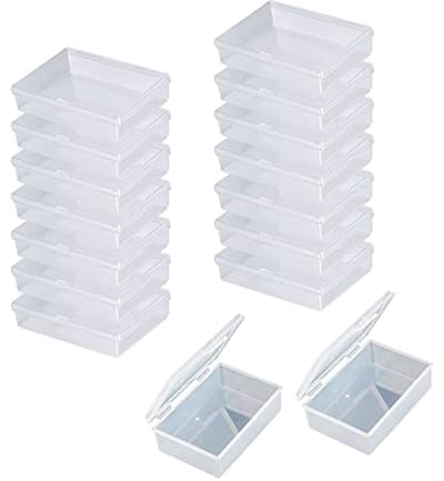 Speelkaartenbox 16 stuks - Transparante kunststof opbergdoos voor speelkaarten en kaarten