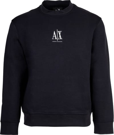 Armani Exchange Heren Geborduurde A|X Centrum Logo Crew Neck Sweatshirt