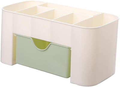 Make up organizer - Cosmetica Opbergbox - 6 Vakken - Gemakkelijk schoon te maken - Voor Make-up, Kantoorbenodigdheden, Sieraden - 21x11x10 cm - Lichtgroen