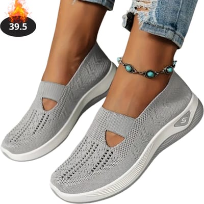 Livano Schoenen Dames - Sneakers - Comfortabel - Slippers - Casual - Volwassen - Grijs - Maat 39.5
