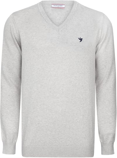 Felix Hardy Trui Met V-Hals - 100% Katoen Heren Grijs - M