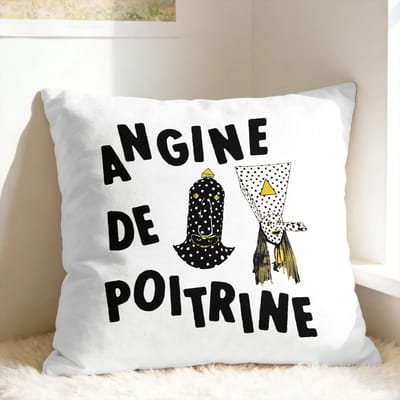Housse de Coussin Bandoulière Angine de Poitrine Housse de Coussin Personnalisée Housse de Coussin Mode pour Canapé Salon Chambre à Coucher 30×30cm