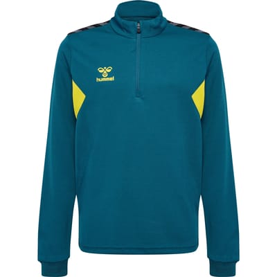 Authentieke sweatshirt met 1/4 rits voor kinderen Hummel