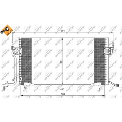 Condensor, airconditioning NRF 35260