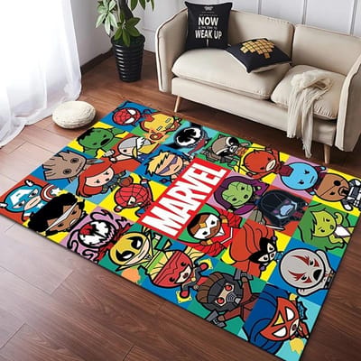 Disney Avengers Marvel Logo Superheld Vloerkleden Woonkamer Slaapkamer Eetkamer Keuken Kantoor Badkamer Antislip Groot Decor Tapijt 50x80cm