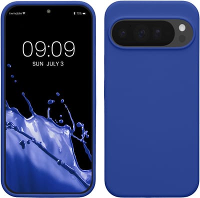 kwmobile telefoonhoesje geschikt voor Google Pixel 10 Pro XL - Hoesje met siliconen coating - Smartphone case in Baltisch blauw